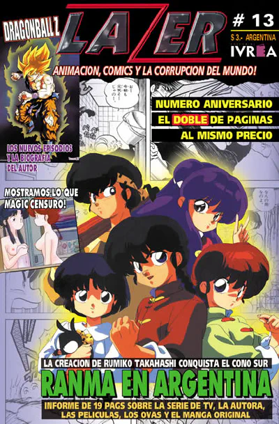 Tapa Lazer Número 13