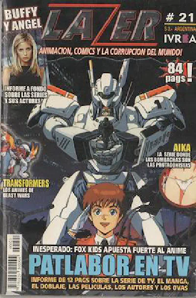 Tapa Lazer Número 21